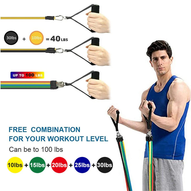 11-Piece Resistance Band Set