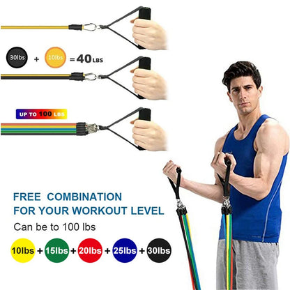 11-Piece Resistance Band Set