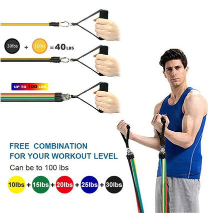 11-Piece Resistance Band Set